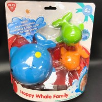 Playgo 噴水鯨魚家族玩具